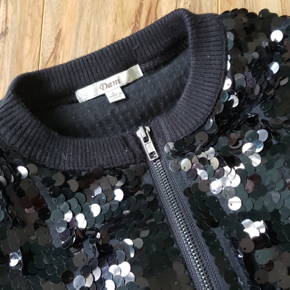 Cropped Sequined Jacket